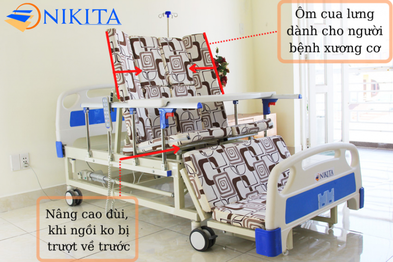 Giường bệnh tự động Nikita 16 chức năng NKT-DCN16